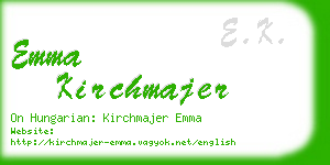 emma kirchmajer business card